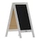 Flash Furniture White Wood A-Frame Magnetic Chalkboard Set HGWA-GDI-CRE8-754315-GG - alternate 3